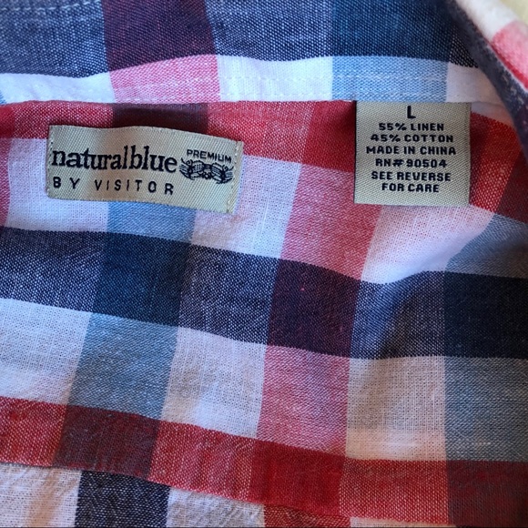 Natural Blue By VISITOR Linen Shirt - Picture 2 of 8